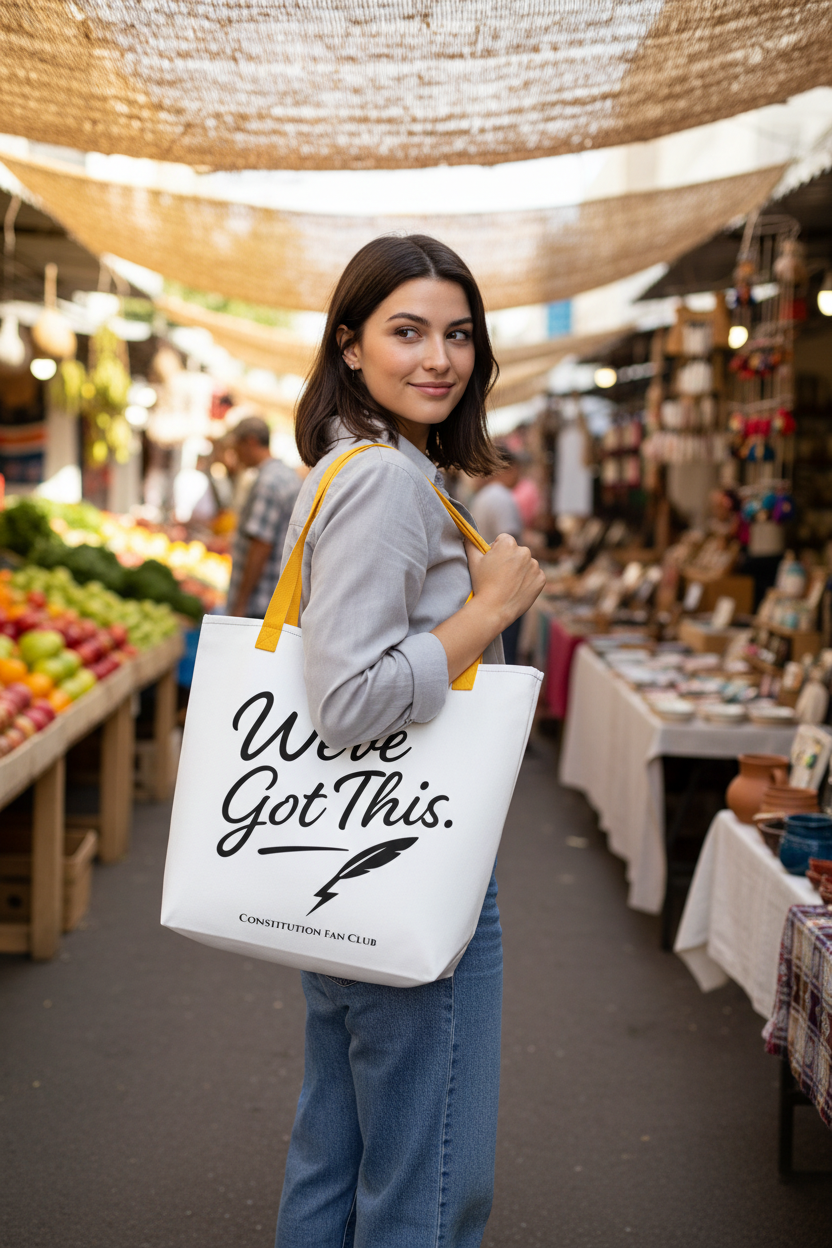 We've Got This! Constitution Fan Club Tote Bag — Premium Canvas Statement Tote