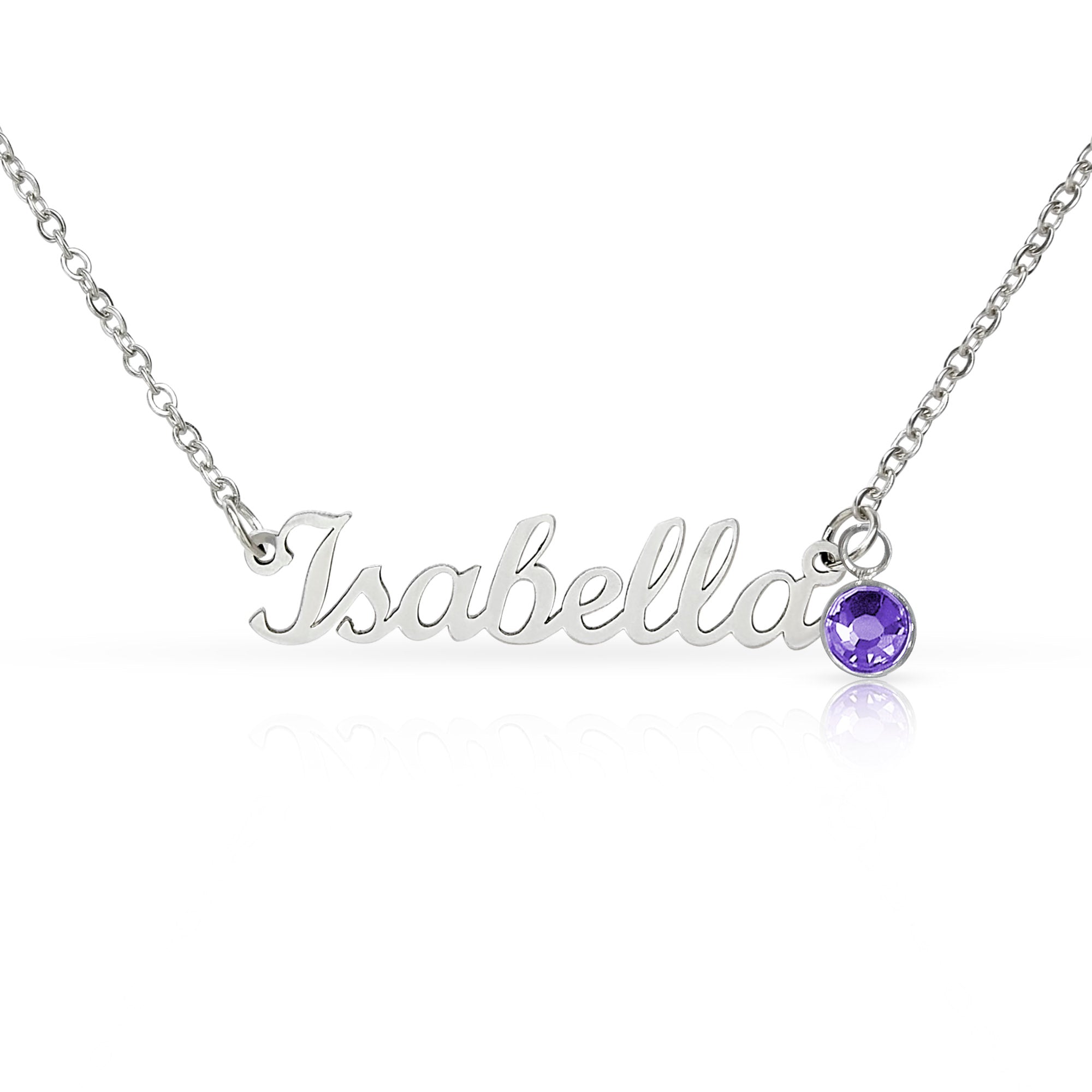 Constitution Fan Club™ Custom Name Necklace with Birthstone