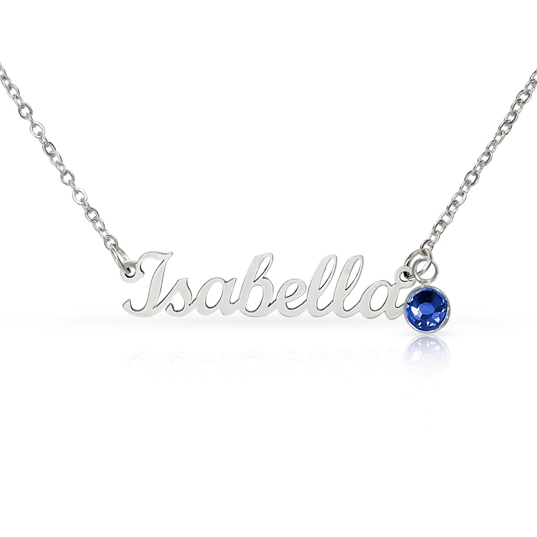 Constitution Fan Club™ Custom Name Necklace with Birthstone