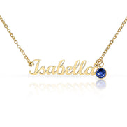 Constitution Fan Club™ Custom Name Necklace with Birthstone