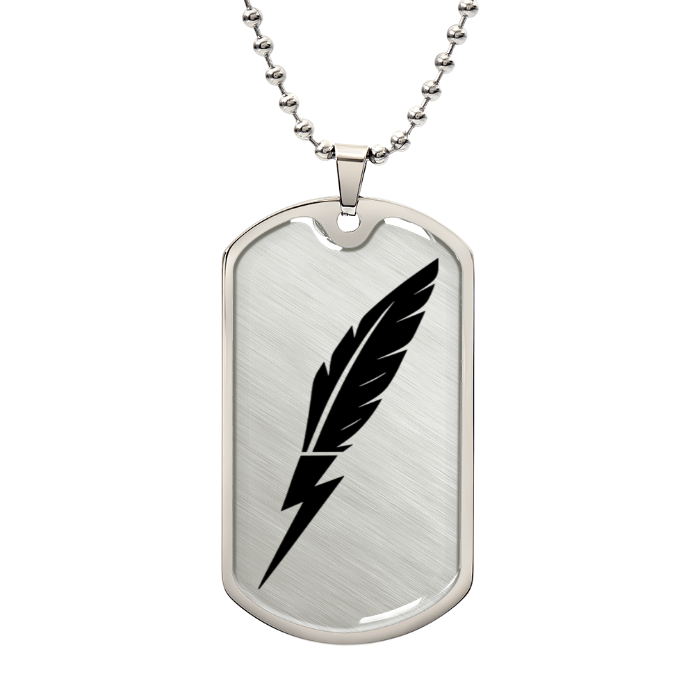 Quillbolt Dog Tag Necklace