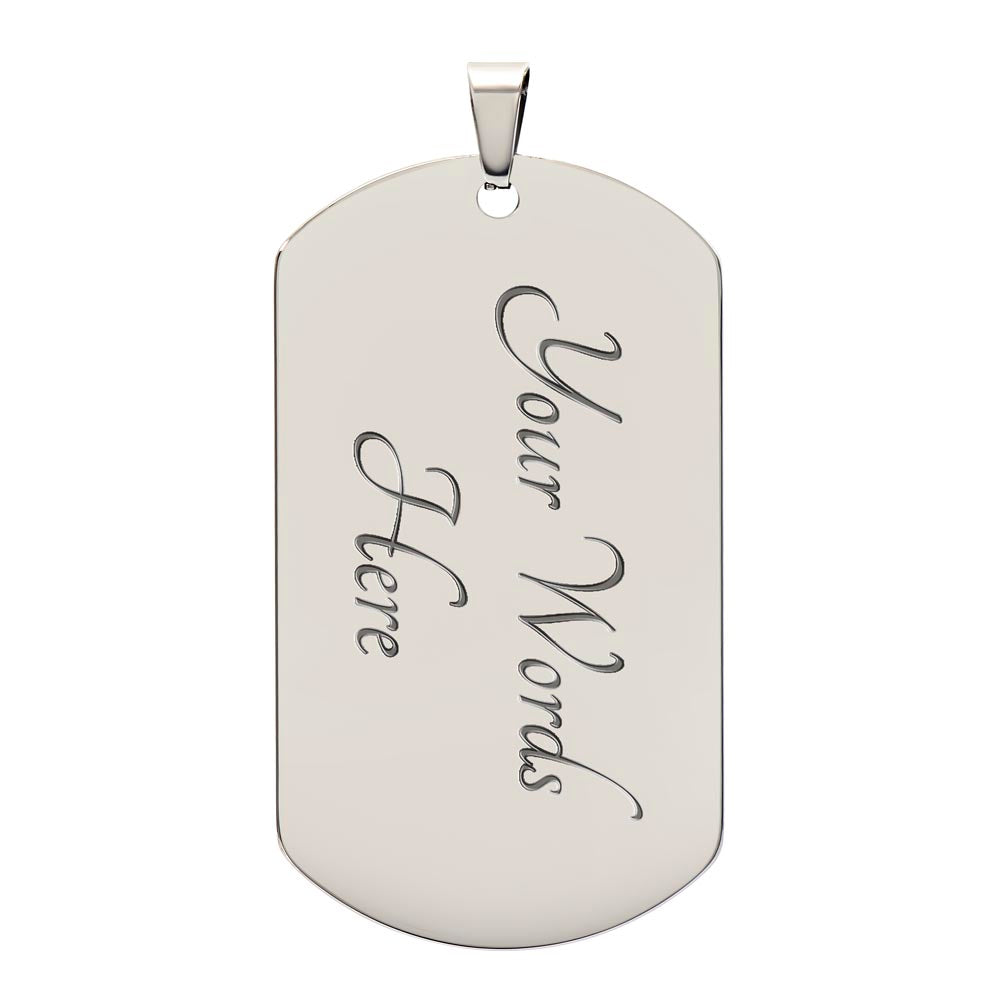 Quillbolt Dog Tag Necklace