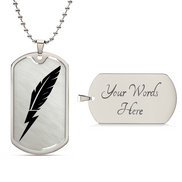 Quillbolt Dog Tag Necklace