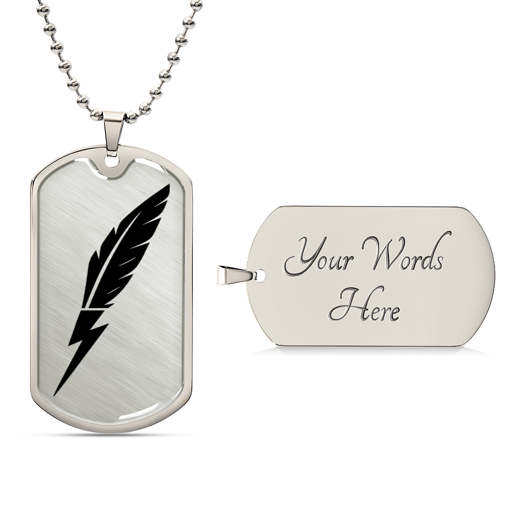 Quillbolt Dog Tag Necklace