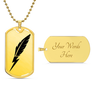 Quillbolt Dog Tag Necklace