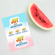 Joy Is a Superpower — Sticker Sheet
