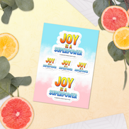 Joy Is a Superpower — Sticker Sheet