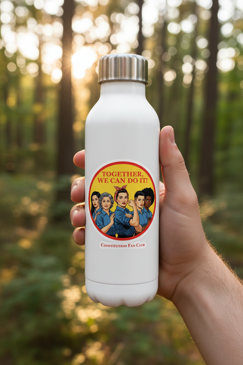 "Together, We Can Do It!" – Sticker