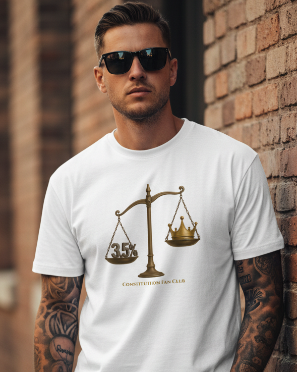 3.5% — No Kings Tee