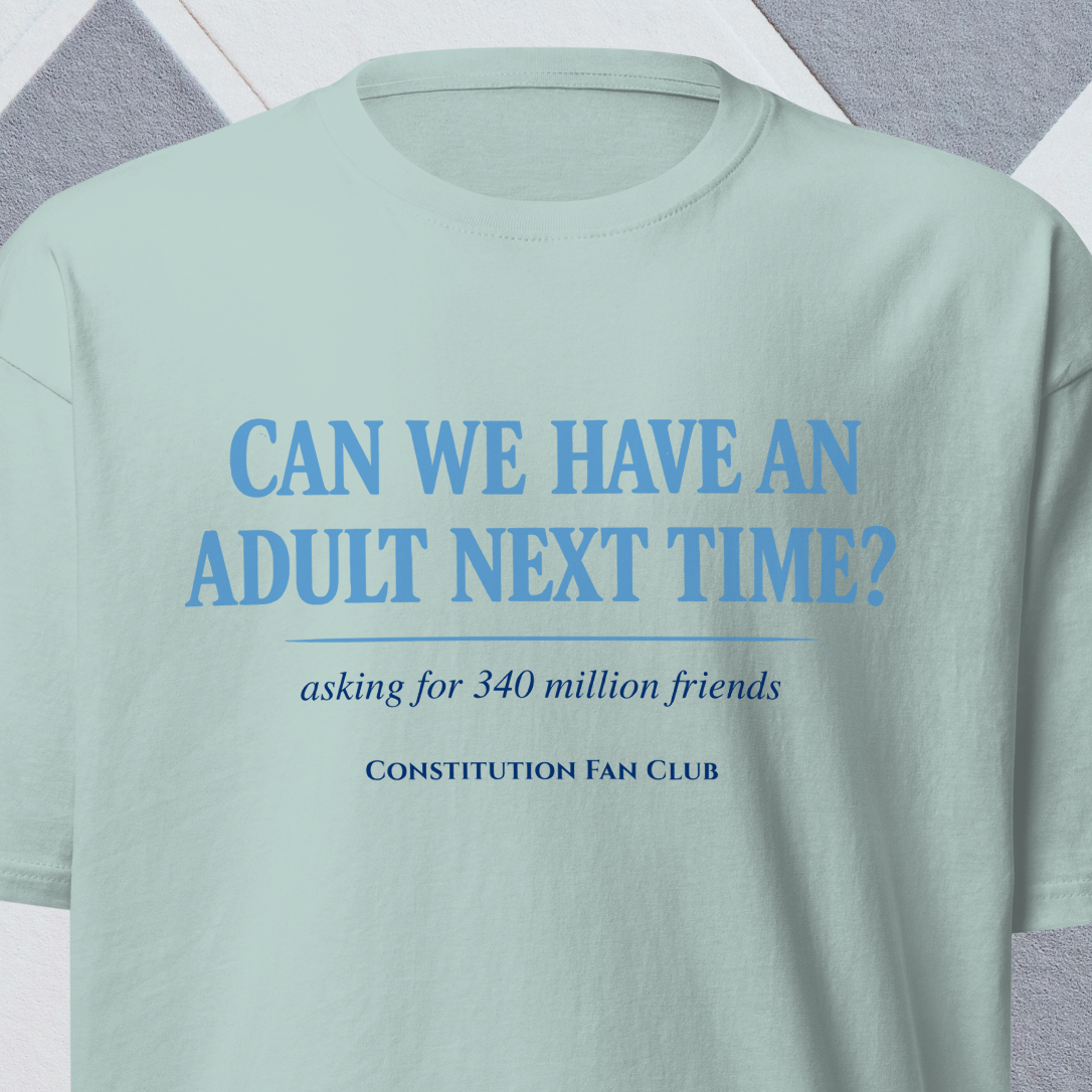Can We Have an Adult Next Time? Political Humor T-Shirt