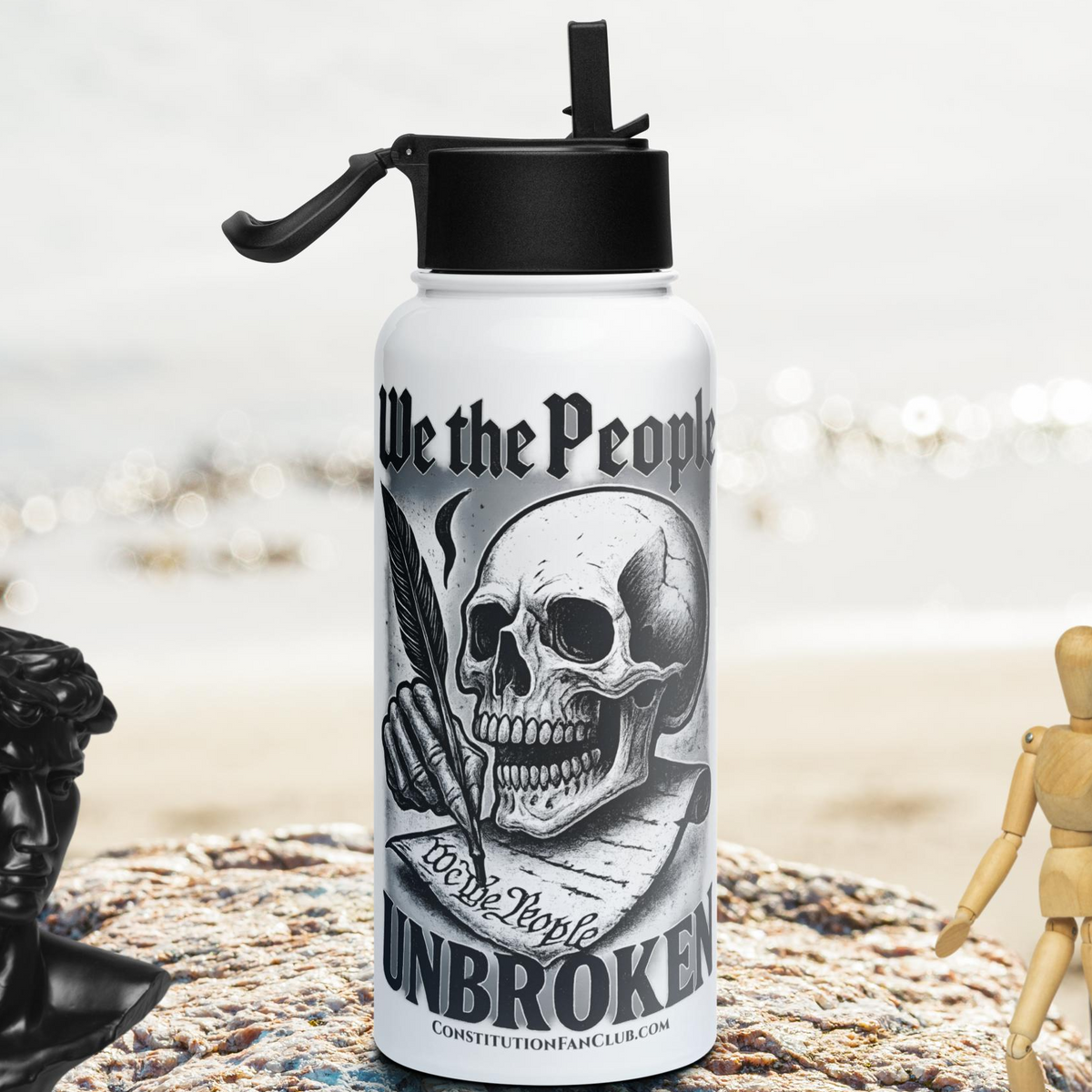 “Unbroken” Stainless Steel Water Bottle 32 oz