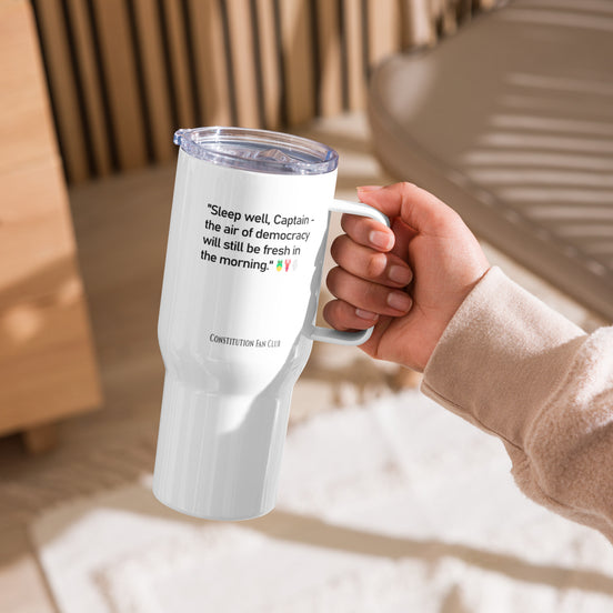 Captain Amphibia — Guardians of Democracy Travel Mug with Handle (25 oz)