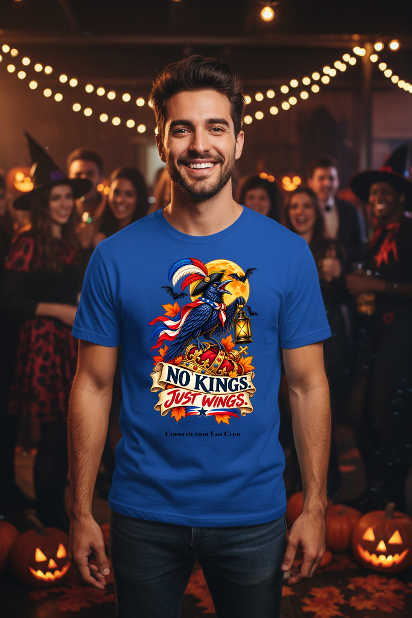 No Kings, Just Wings Revolutionary Crow T-Shirt