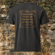 Premium Garment-Dyed Vintage Constitution Tee – Supreme Law of the Land Shirt | Constitution Fan Club