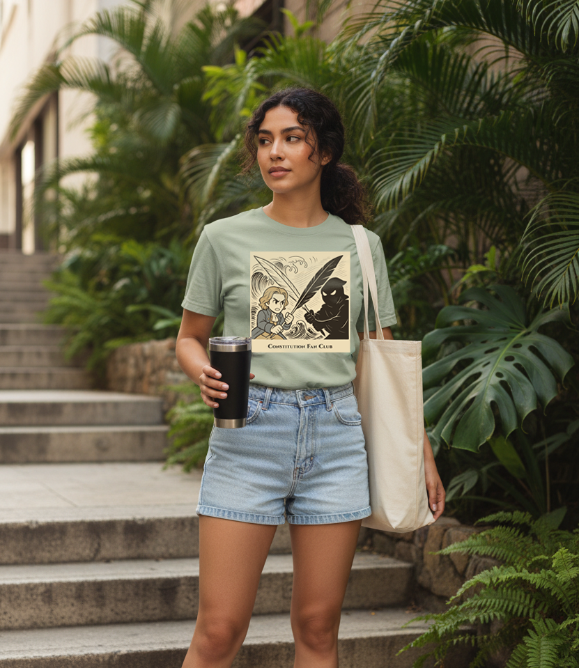 Battle of Ink & Shadow (Sepia) — Vintage Tee