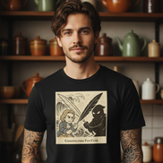 Battle of Ink & Shadow (Sepia) — Vintage Tee