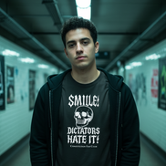 Smile! Dictators Hate It! — Vintage Tee