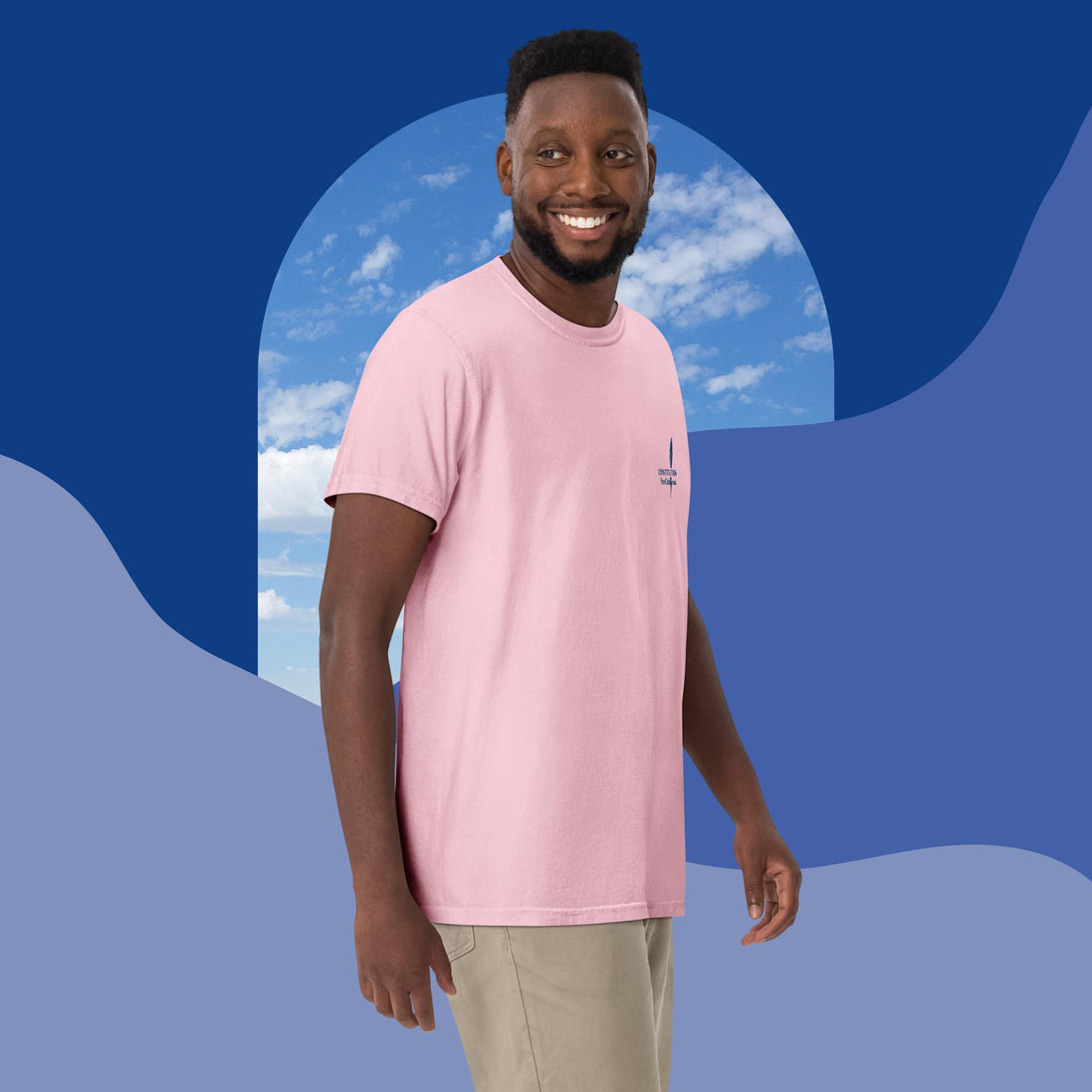 Constitution Fan Club — Navy Arch Tee