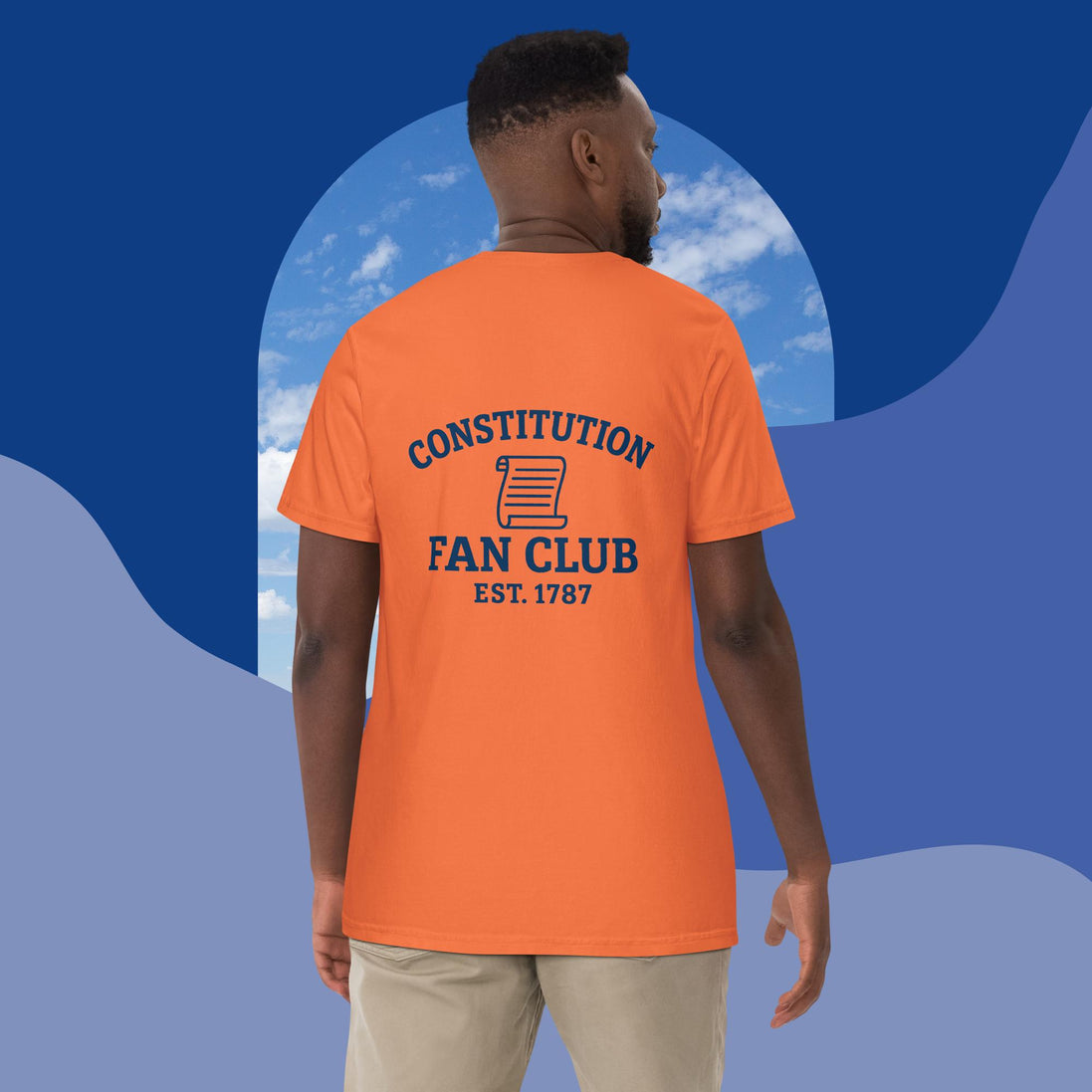Constitution Fan Club — Navy Arch Tee