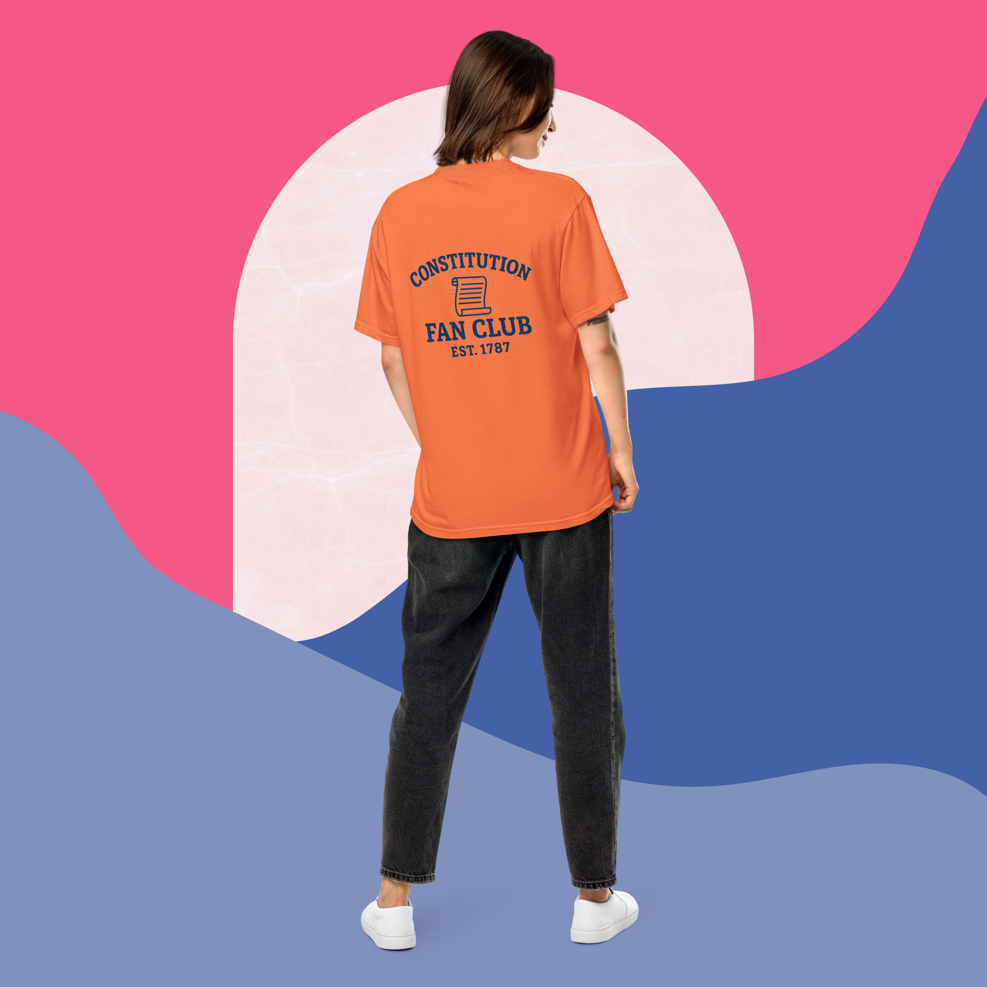 Constitution Fan Club — Navy Arch Tee