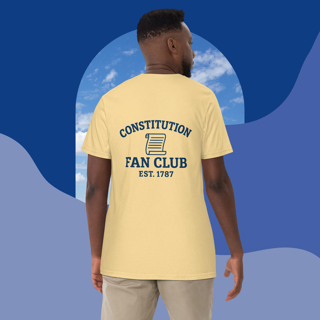 Constitution Fan Club — Navy Arch Tee