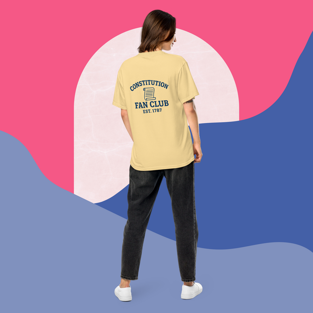Constitution Fan Club — Navy Arch Tee