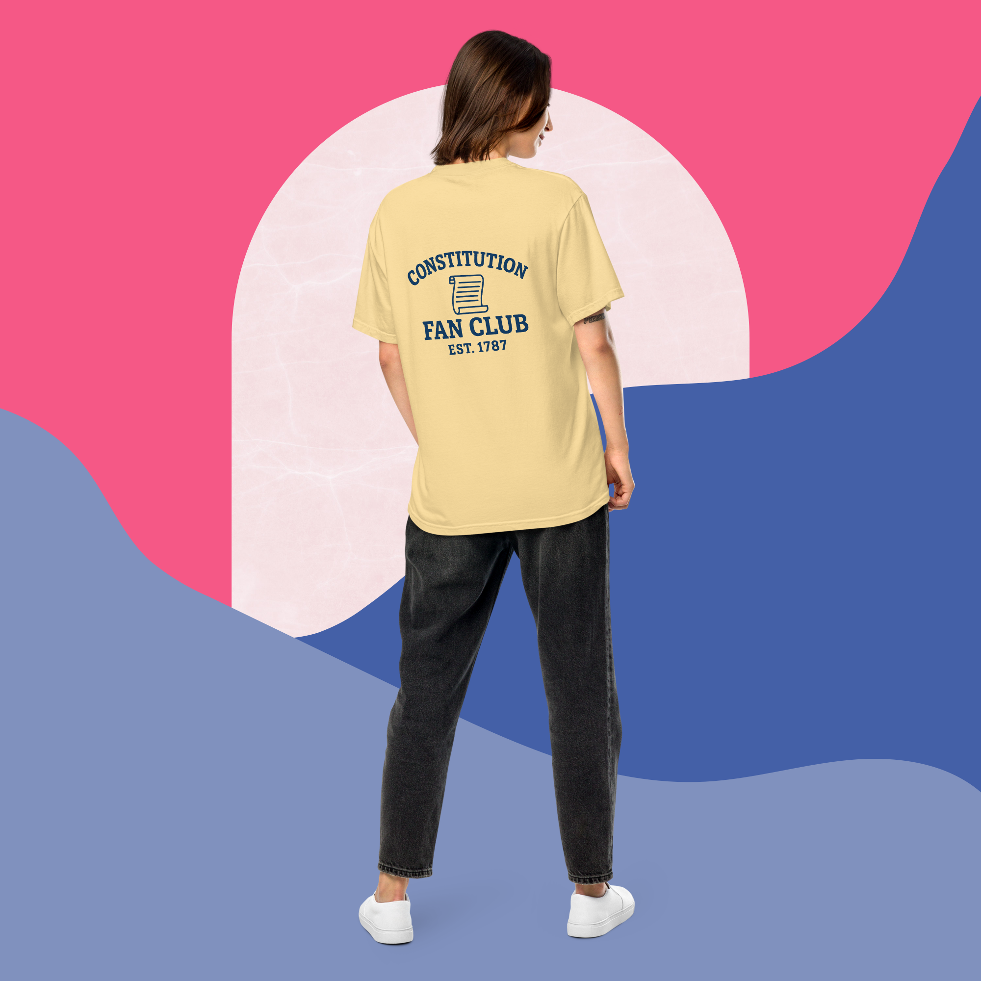 Constitution Fan Club — Navy Arch Tee