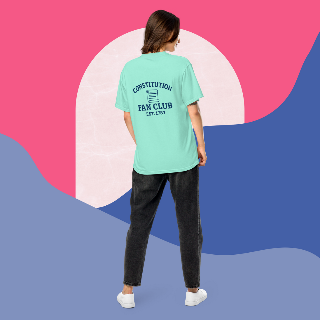 Constitution Fan Club — Navy Arch Tee