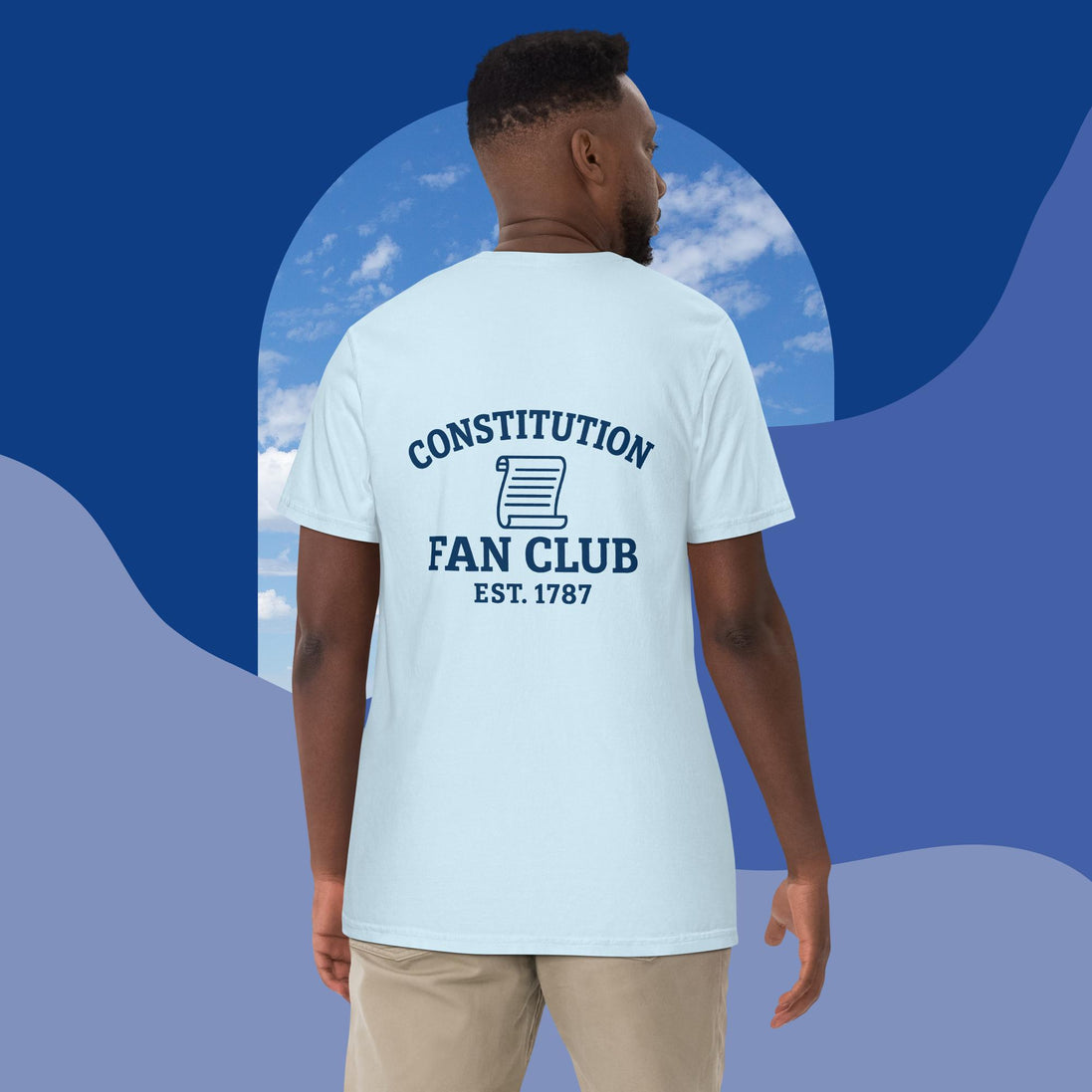 Constitution Fan Club — Navy Arch Tee