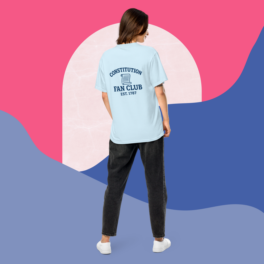 Constitution Fan Club — Navy Arch Tee