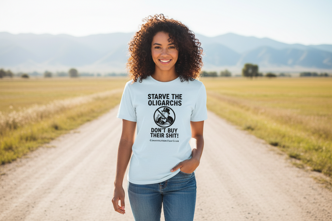 Starve the Oligarchs! — Vintage Tee