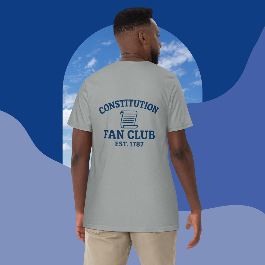 Constitution Fan Club — Navy Arch Tee