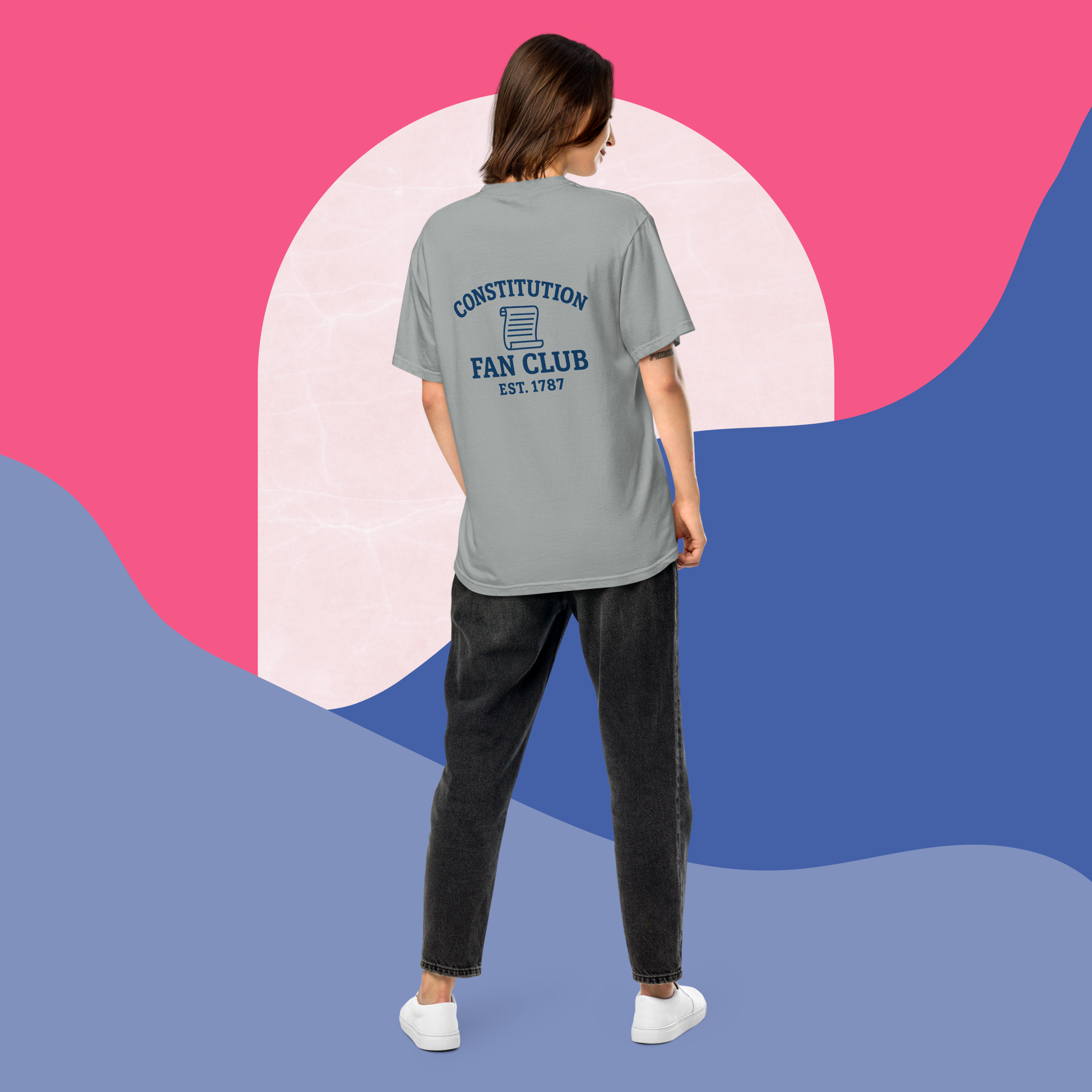 Constitution Fan Club — Navy Arch Tee