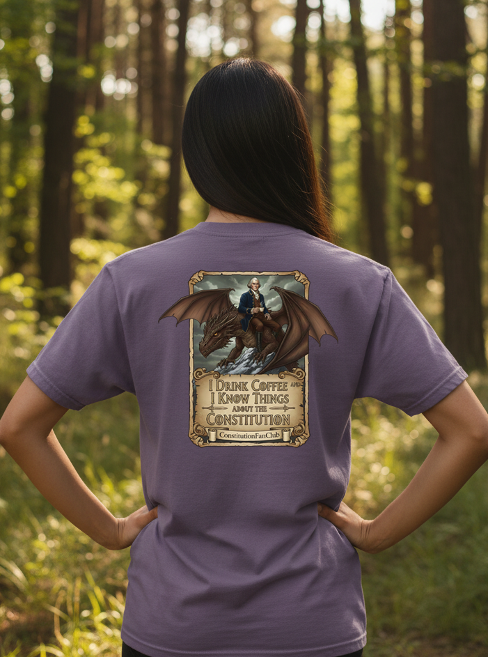 I Drink Coffee and I Know Things About the Constitution – Vintage Tee