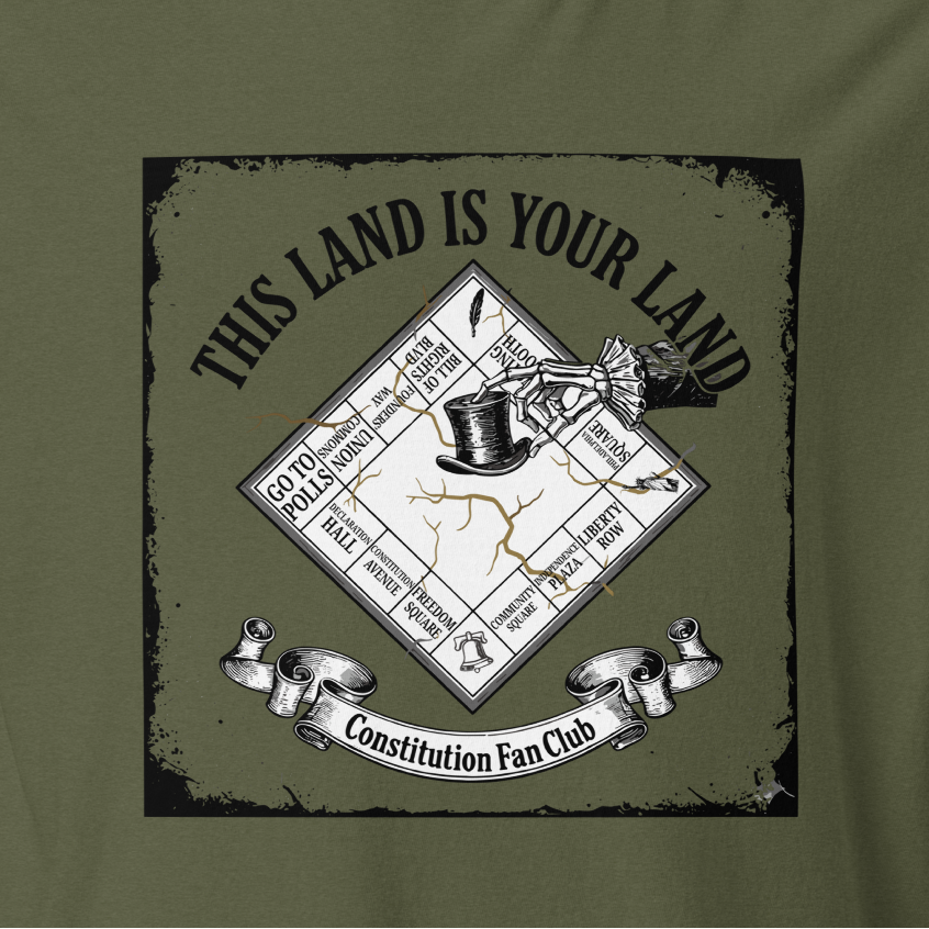 This Land Is Your Land — Democracy Monopoly Board Tee — Vintage Tee