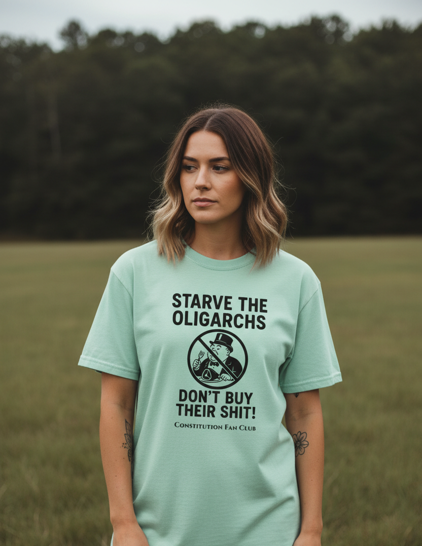 Starve the Oligarchs! — Vintage Tee