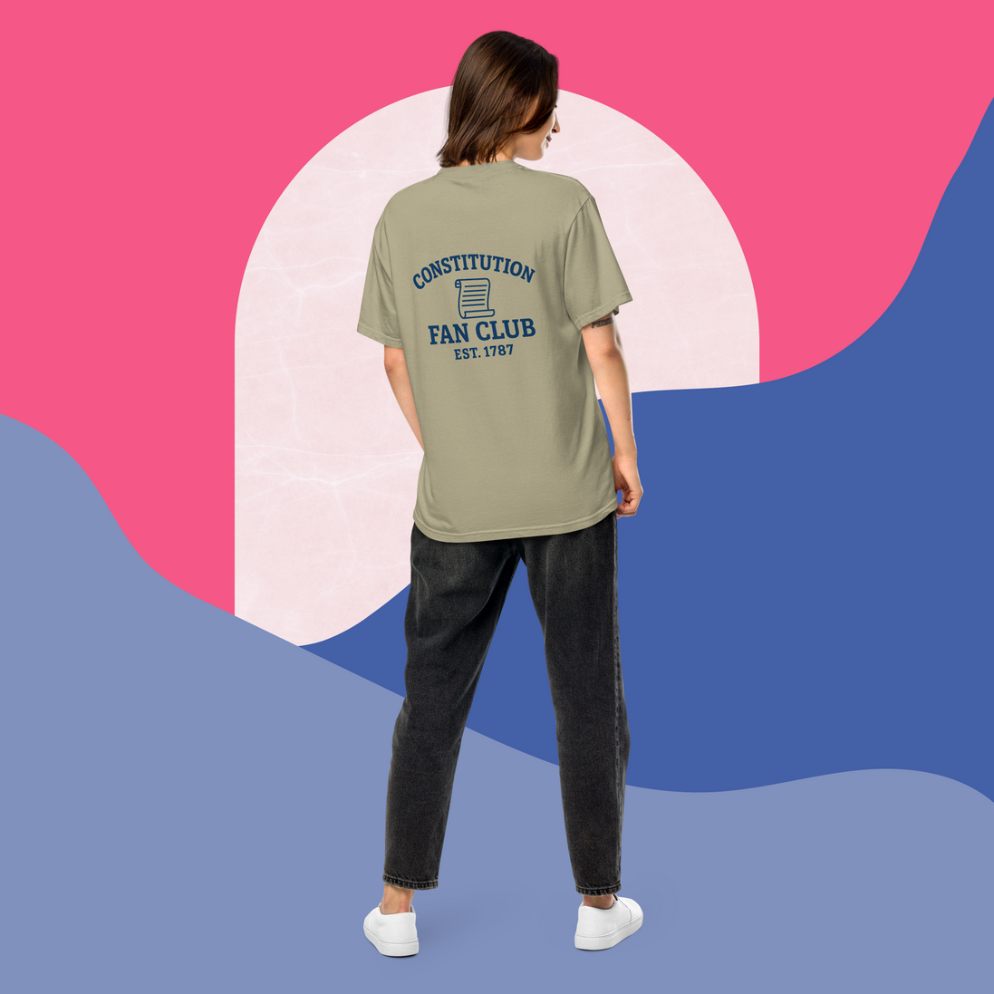 Constitution Fan Club — Navy Arch Tee