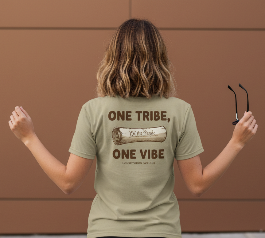 One Tribe, One Vibe Scroll — Vintage Tee