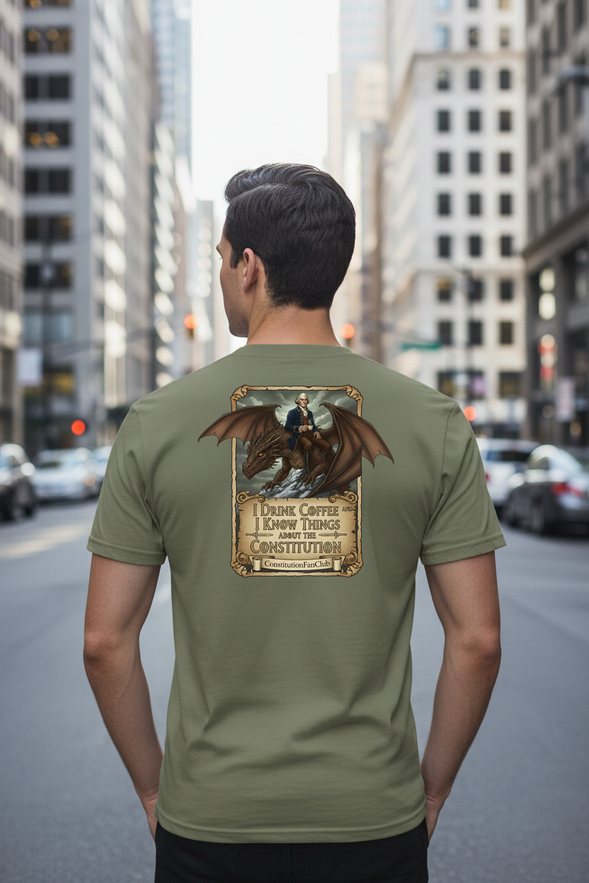 I Drink Coffee and I Know Things About the Constitution – Vintage Tee