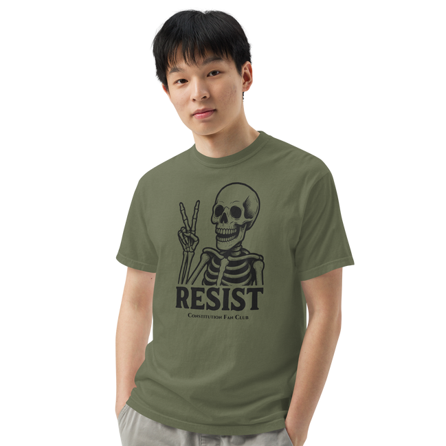 Resist Skeleton — Vintage Tee