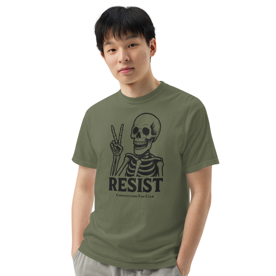 Resist Skeleton — Vintage Tee