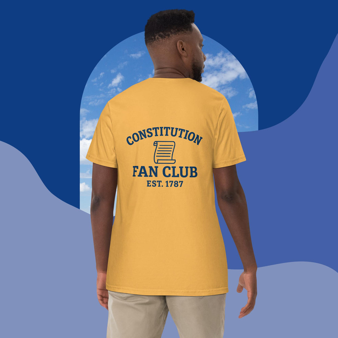 Constitution Fan Club — Navy Arch Tee