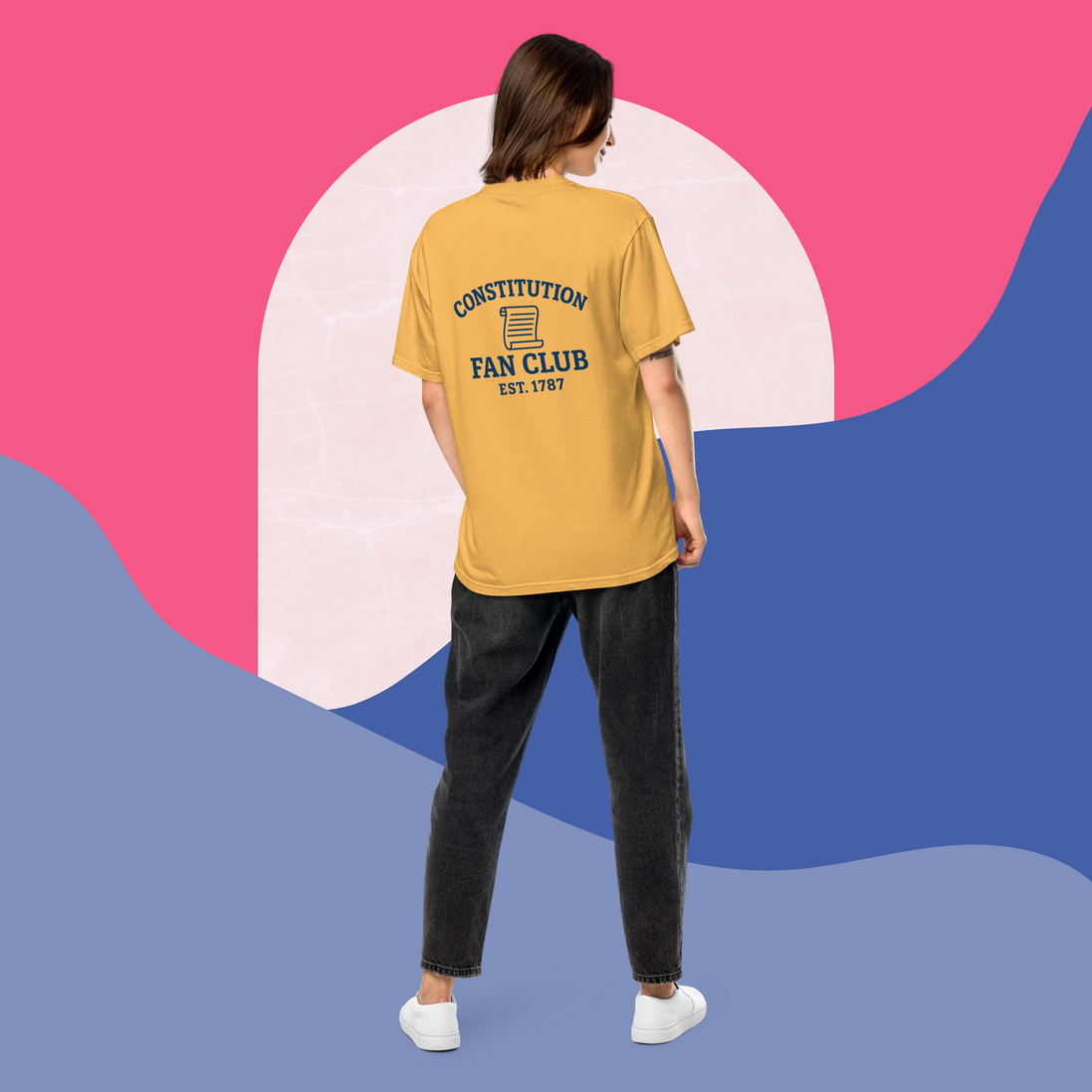 Constitution Fan Club — Navy Arch Tee