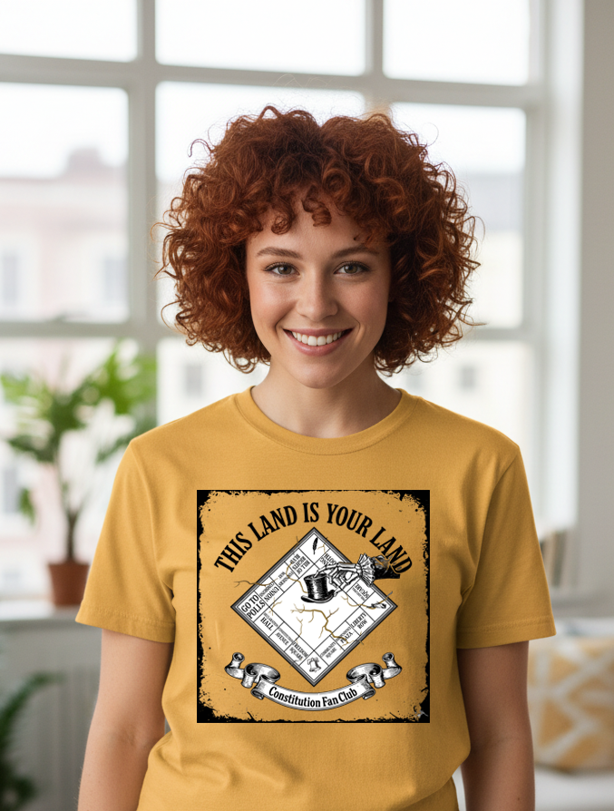 This Land Is Your Land — Democracy Monopoly Board Tee — Vintage Tee