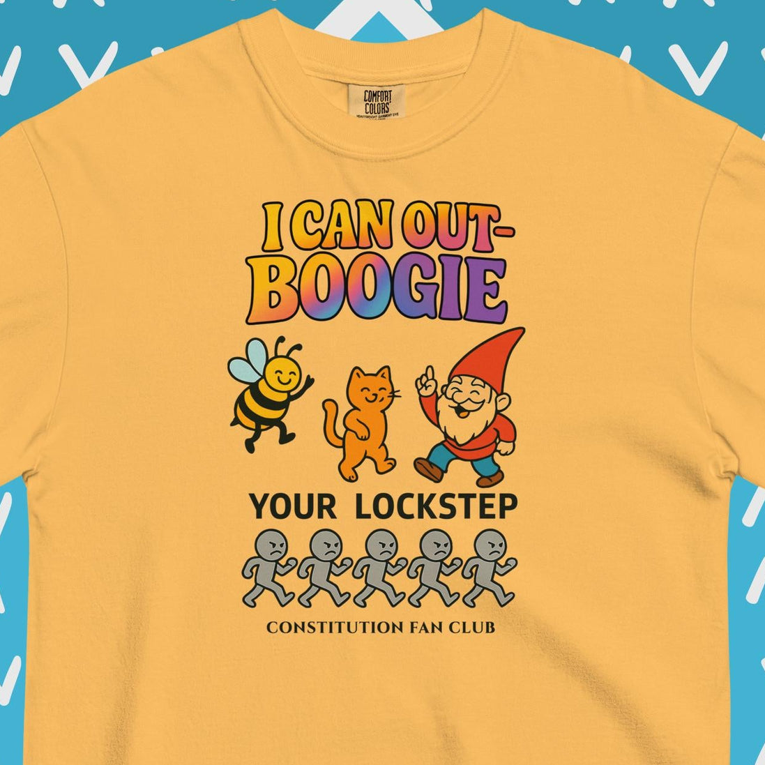 I Can Out-Boogie (Bee, Cat & Gnome) — Vintage Tee