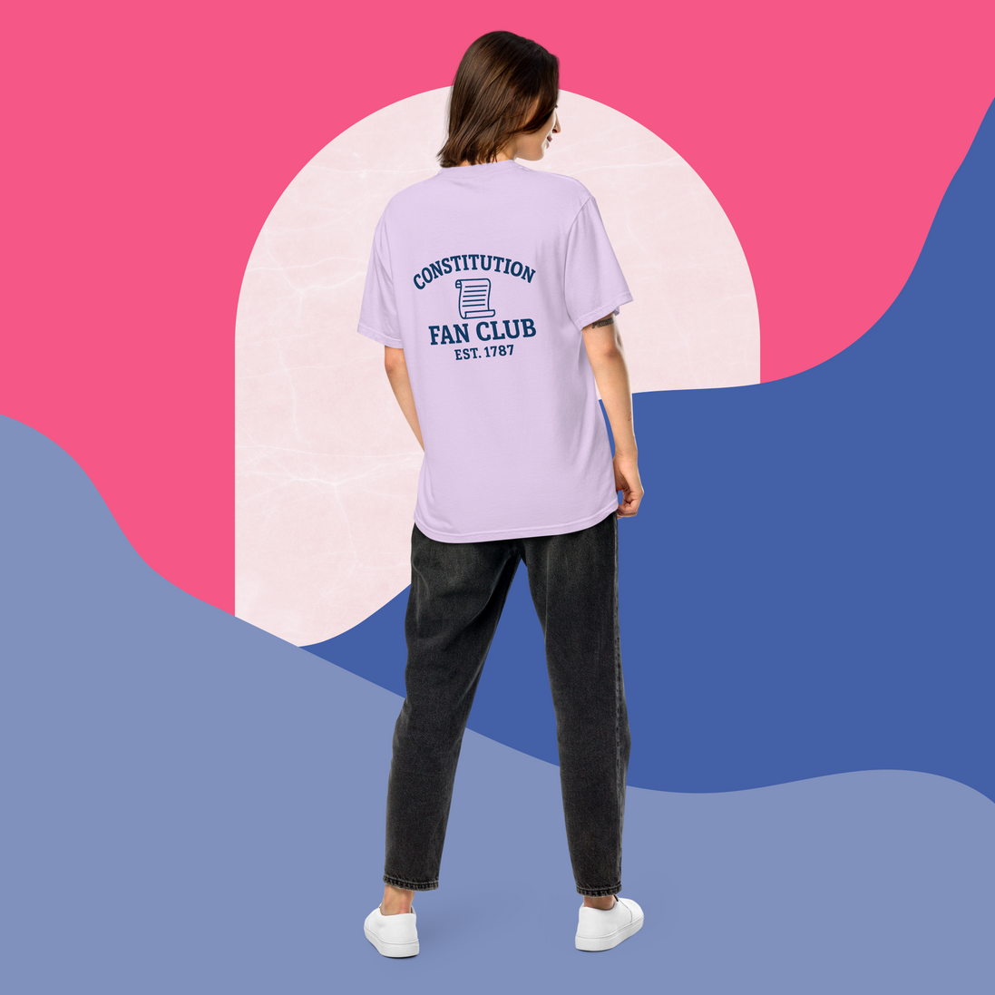 Constitution Fan Club — Navy Arch Tee