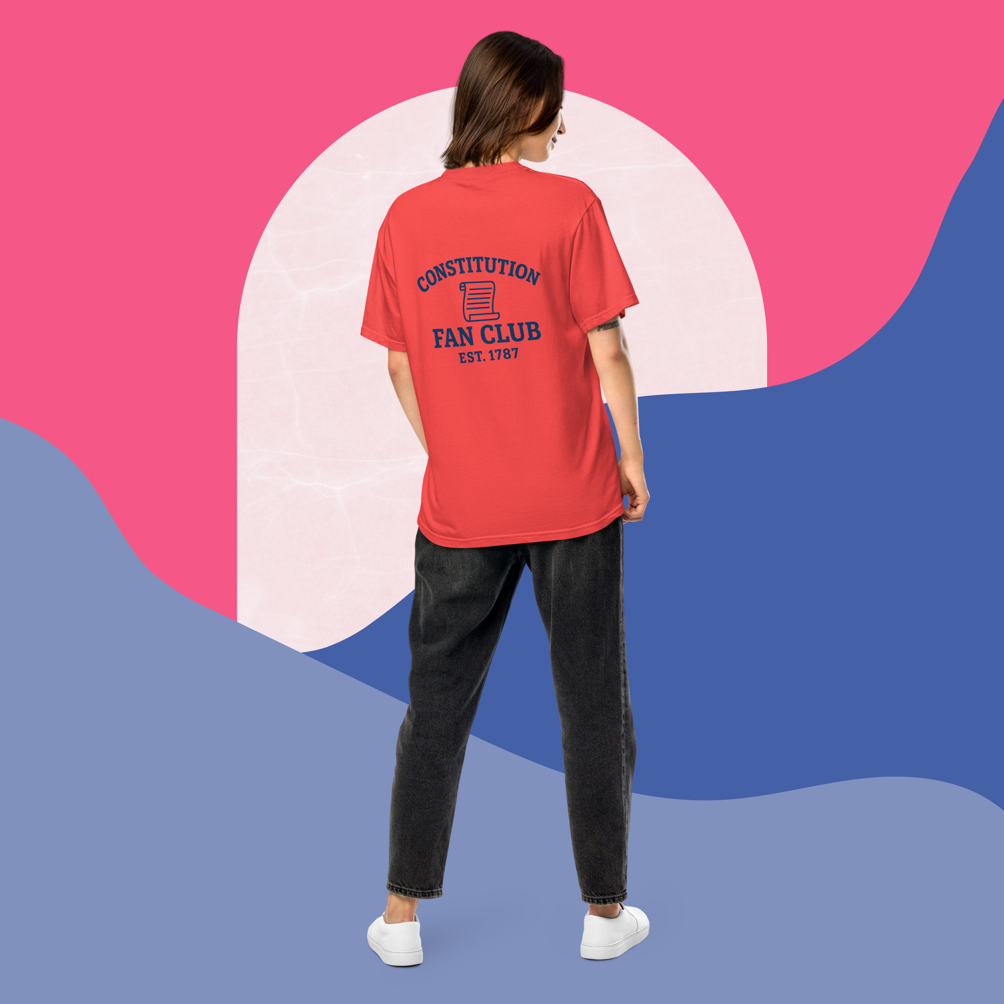 Constitution Fan Club — Navy Arch Tee