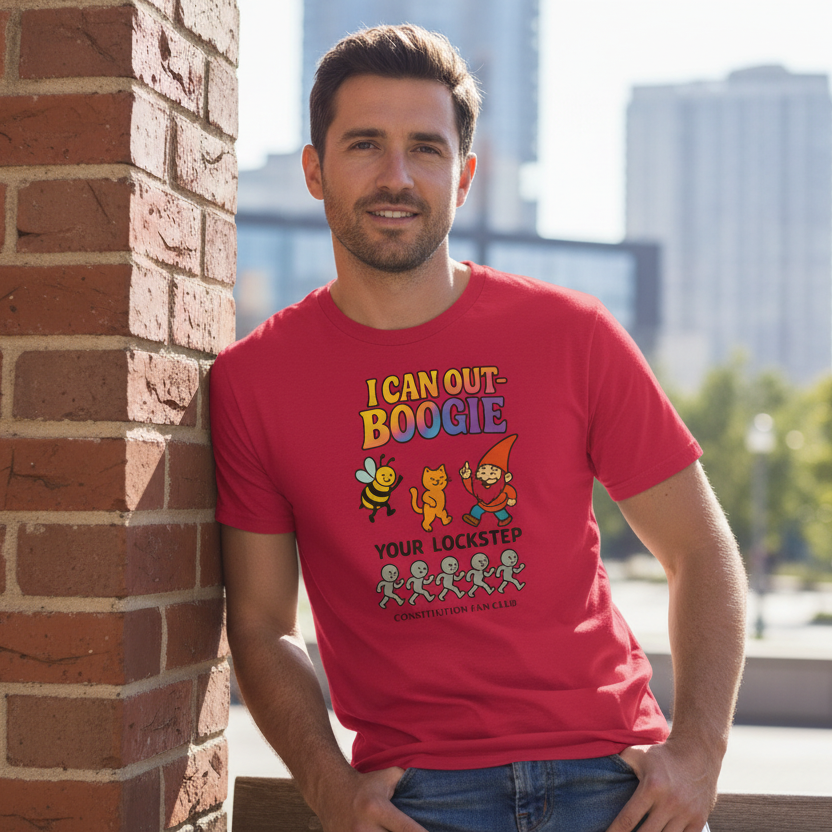 I Can Out-Boogie (Bee, Cat & Gnome) — Vintage Tee