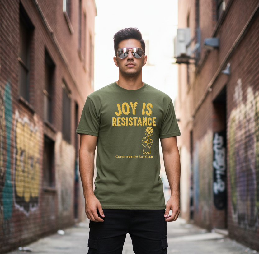 JOY IS RESISTANCE — Flower Fist Shirt Edition — Vintage Tee