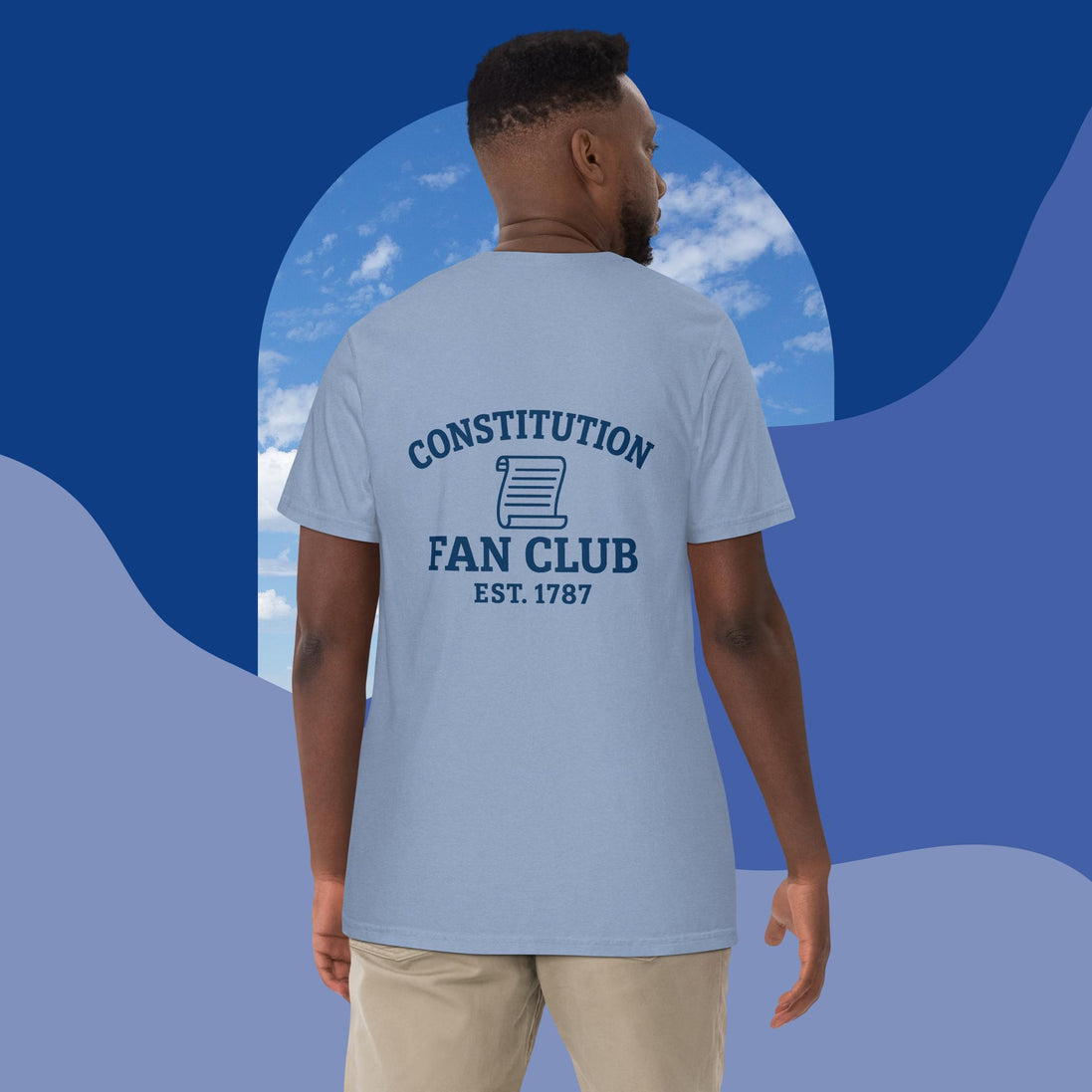 Constitution Fan Club — Navy Arch Tee
